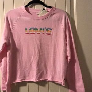 Levi’s cropped crew neck sweater